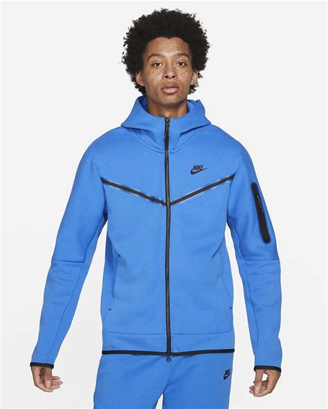 nike tech trainingspak heren blauw|blauw tech fleece.